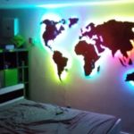100 12 320x300 1 150x150 - Metallic world map with LED lighting
