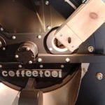Magnetic lamp on coffee roaster