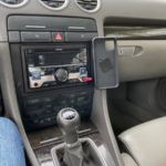 Mounted cell phone holder