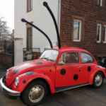 VW Beetle dressed as Ladybug