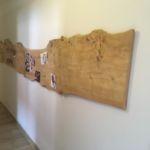 05 150x150 - Photo wall made of antique wooden board