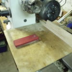Protective board on the lathe