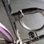 Attach the bike lock magnetically