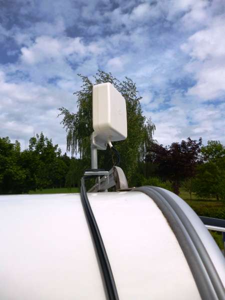 Magnetic attachment for LTE caravan antenna