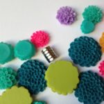 Disc magnets and creative flowers