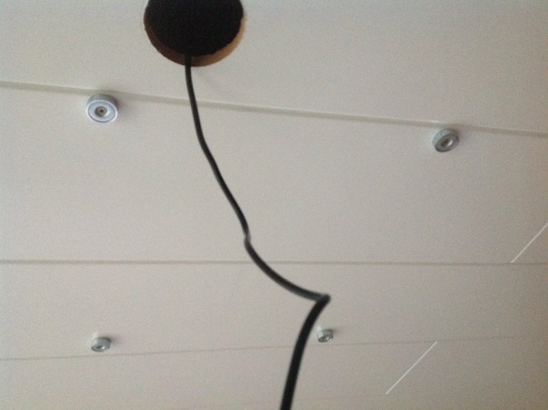 Pot magnets on ceiling
